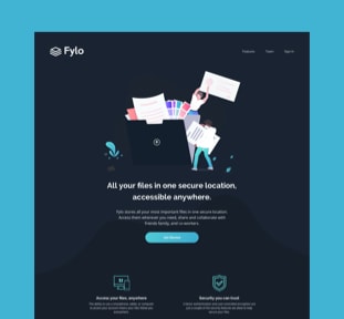 Fylo portfolio screenshot